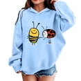 thumbnail image 2 of SOFTCCLO Boys Hoodies Fashion Print Drop Shoulder Lightweight Fall Loose Pullover Hoodie Top Hoodies for Boys Size 4-5Y, 2 of 4