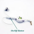 thumbnail image 4 of Retractable Mono Earphone for T-Mobile REVVL Tab - Headphone 3.5mm w Mic Headset Handsfree Earbud Earpiece for T-Mobile REVVL Tab, 4 of 8