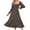Black, variant on RKSTN Long Sleeve Maxi Dress for Women Square Neck Casual Button Down Boho Floral Print Fall Long Dresses