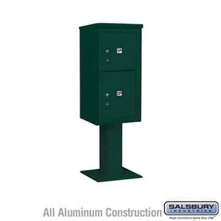 Salsbury Industries 64352GY-A 3 Wide Assembled Standard Metal Locker with Four Tier, Gray - 5 ft. x 12 in.