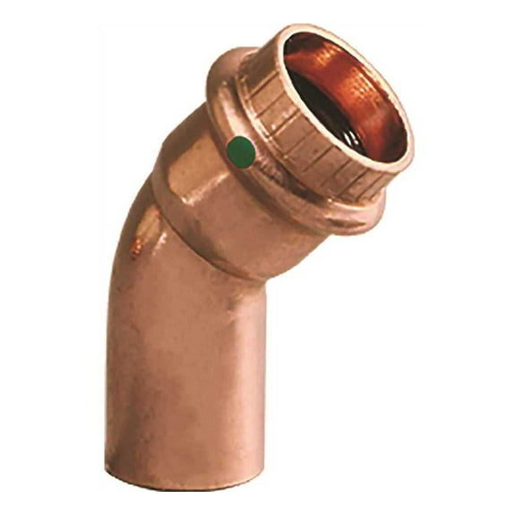 Viega 77053 ProPress 3/4 in. Push x 3/4 in. Slip Copper 45-Degree Street Elbow Fitting