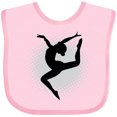 thumbnail image 3 of Inktastic Ballet Dancer Silhouette Ballerina Girls Baby Bib, 3 of 4