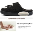 thumbnail image 4 of Ecetana House Slippers for Women Men Fuzzy House Shoes with Memory Foam, 4 of 7