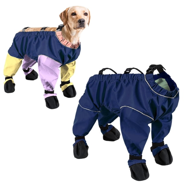 Breathable Pet Pants with Foot Covers Antislip and Dirt Dog Trousers with Foot Covers Indoor and Outdoor Use