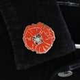 thumbnail image 5 of Red Poppy Flower Hard Enamel Lapel Pin, 5 of 11