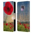 thumbnail image 1 of Head Case Designs Officially Licensed Celebrate Life Gallery Florals Poppy Leather Book Wallet Case Cover Compatible with Samsung Galaxy S9, 1 of 6