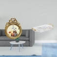 thumbnail image 2 of Marco de fotos redondo,Pequeño cuadro dorado vintage para la pared,Marco de fotos redondo decorativo de resina con ornamentos,Bandeja de almacenamiento,Bandeja rectangular para servir,ideal, 2 of 8