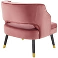 thumbnail image 6 of Traipse Button Tufted Open Back Performance Velvet Armchair, 6 of 7