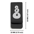 thumbnail image 2 of Stainless Steel Pikorua (Twist) Maori Symbol Classic Slim Money Clip Credit Card Holder, 2 of 2