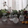 thumbnail image 3 of BalsaCircle 4 Clear Vintage Glass Flower Vases Decorative Table Centerpieces Party Events Decorations Supplies, 3 of 8