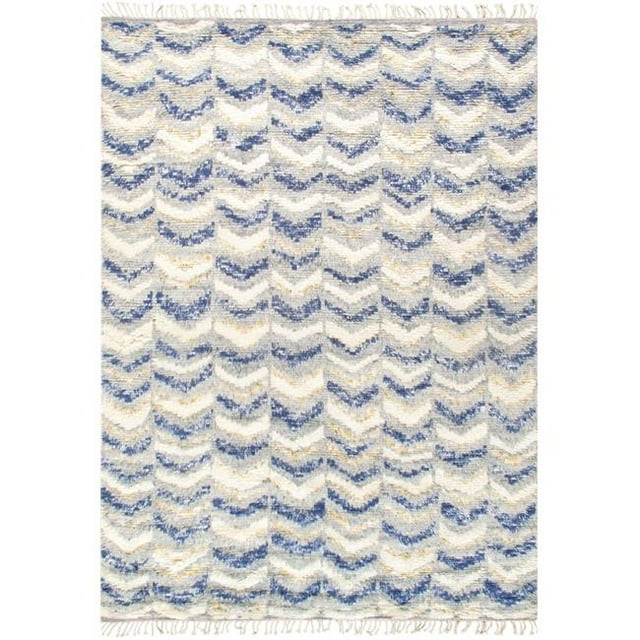 Pasargad Home PM-196 5x8 Casablanca Moroccan Hand-Knotted Wool Rectangle Area Rug - 5 x 7 ft. 10 in.
