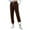 Coffee, variant on Womens Cozy Winter Pants with Warm Inner Lining Casual Comfort Fit Thermal Trousers for Everyday Cold Weather Wear L Size Black