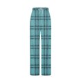 thumbnail image 5 of Soki Women Pajama/Lounge Pants Checkered Printed Drawstring Side Pockets Casual Trousers With Pockets, 5 of 5