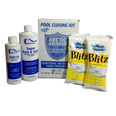 Blue Wave Chlorine - Blue Wave Chlorine Free Pool Winterizing Kit - Medium to 15,000 Gallons