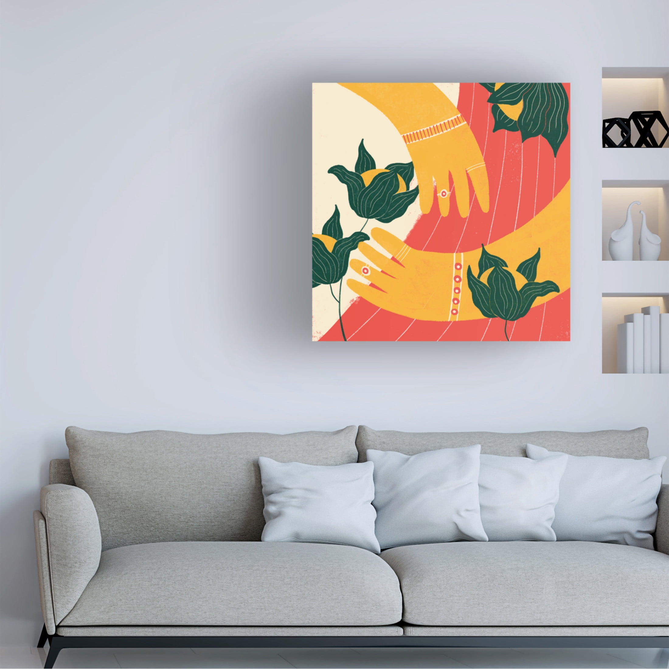 Trademark Fine Art Shriya Bhattacharya Hands Canvas Wall Art