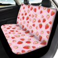 thumbnail image 4 of Uourmeti Strawberry and Daisy Pattern Car Seat Covers Stretchy Rear Bench Covers Protect Polyester Car Seat Covers Full Set Fit for Truck Cars, 4 of 9