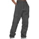 thumbnail image 1 of Pantalones Prolriy para mujer, lisos, con cordón, cintura elástica y bolsillos, color gris oscuro, talla XXL, 1 of 3