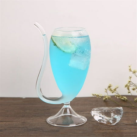

Wine Whiskey Glass Heat Resistant Glass Sucking Juice Milk Cup Tea Cup 200ML