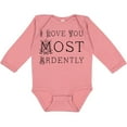 thumbnail image 3 of Inktastic I Love You Most Ardently Girls Long Sleeve Baby Bodysuit, 3 of 5