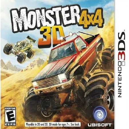 Restored Monster 4x4 3D (Nintendo 3DS, 2012) Racing Game (Refurbished)