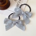 thumbnail image 1 of Paquete de 2 lazos para el pelo de color caramelo con forma de corazón para niña, banda de goma estilo cola de caballo doble, accesorios para el pelo, 1 of 6