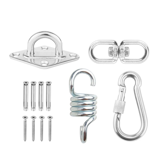 Kit Colgante Para Silla Hamaca, Kit De Gancho De Resorte De Techo De Acero Inoxidable Para Hamacas, Sillas, Colgador, Columpio Inevent HA022690-00