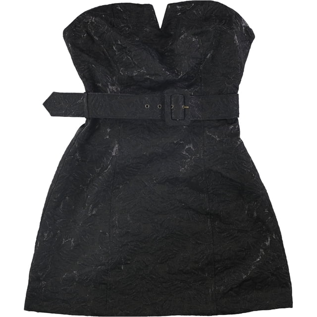Free People Minivestido Show Stopper para Mujer, Negro, 0