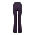 thumbnail image 3 of UJNDER Women's High Waist Stretchy Bootcut Yoga Pants with Pockets for Workout Causal Purple M, 3 of 7