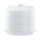 thumbnail image 1 of Vaporera redonda para microondas, tapa transparente, utensilios, recipiente apilable para alimentos blanco de tres capas, 1 of 9
