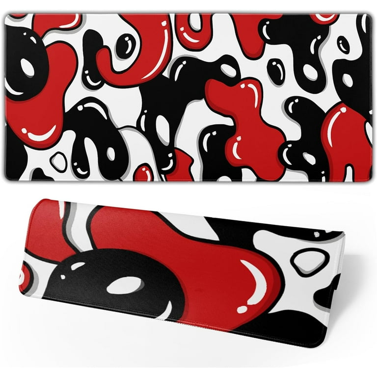 Large Anime Mouse Pad - 31.5x11.8 Inch Gaming & Office Desk Mat With Cybergirl Design