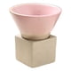 thumbnail image 1 of Taza de té de cerámica, taza de café de cerámica tosca, hecha a mano con soporte de exhibición, té chino Rosa, 1 of 9