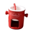thumbnail image 2 of Fondue de Chocolate de Porcelana Tazas de Porcelana para Fundidor de Chocolate de Queso 280ml para rojo, 2 of 9