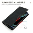 thumbnail image 3 of ELEHOLD Leather Wallet Case for Samsung Galaxy A14 5G with Card Holders Kickstand Magnetic Closure Scratch-Resistant Shockproof Slim Lightweight Case for Samsung A14 5G, Black, 3 of 7