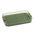 thumbnail image 4 of Dish Drain Tray Multipurpose Innovative Light Luxury Double Layers Efficient Draining Drain Tray for Tea Fruit Dish L, 4 of 10