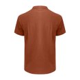 thumbnail image 5 of Sngxgn Men's Cotton Polo Short Sleeve T-Shirt(Brown,XL), 5 of 5
