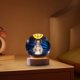 thumbnail image 4 of Pequeña bola de cristal 3D decorativa con Base de madera carga USB bola de cristal LED luz nocturna bola de cristal iluminada para decoración de dormitorio, 4 of 7