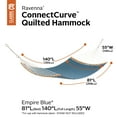 thumbnail image 6 of Classic Accessories Ravenna 81 x 55 Inch Quilted Double Hammock, Empire Blue, 6 of 13