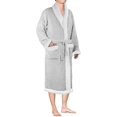thumbnail image 1 of Mens Plush Fleece Robe | Soft, Warm, Spa Bathrobe for Men, Shawl Collar, 1 of 6