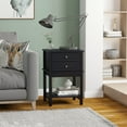 thumbnail image 2 of HOMCOM Modern End Table, Nightstand Bedside Table with Drawer Black, 2 of 10
