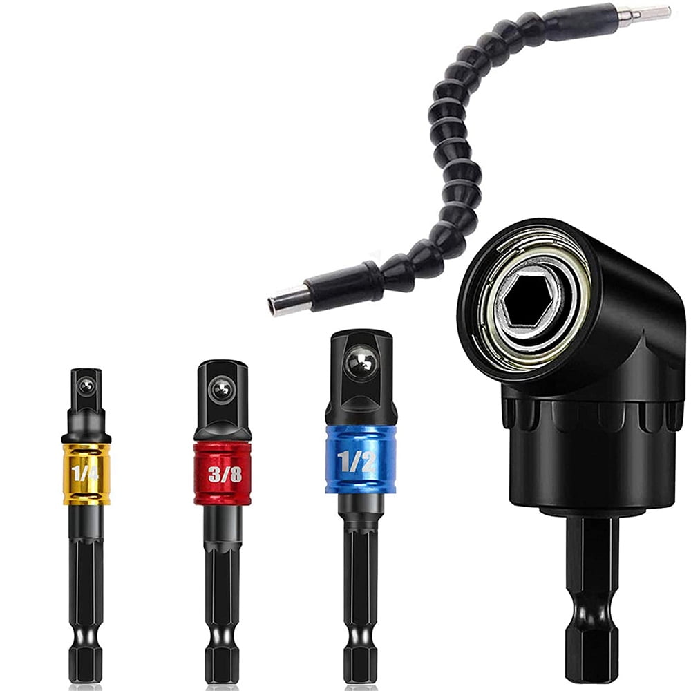 Geieold Impact Driver Sockets Adapter Extension Drill Bit Set 3Pcs