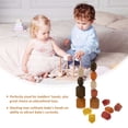 thumbnail image 3 of Miangastore 15pcs Kids Wooden Stone Block Balanced Block Stone Building Block Decoration, 3 of 9