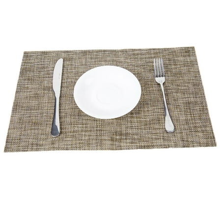 

YeccYuly Placemats for Dining Table Heat-Resistant Placemats Washable PVC Table Mats Kitchen Table mats 45x30cm Heat Insulation Non-slip Placemat Dining Table Bowl Dish Cup Pad Mat