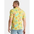 thumbnail image 3 of SpongeBob SquarePants Men's and Big Men's Graphic Button Up Shirt, Sizes S-3XL, 3 of 5