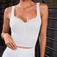 thumbnail image 3 of Mittory Women's Sexy V Neck Crop Tank Top Slim Going Out Top Double Lined Basic Shirt, 3 of 7