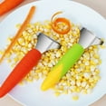 thumbnail image 3 of Stainless steel corn shaver kitchen tool corn thresher household corn kernel separator plastic handle stripper grater, 3 of 5