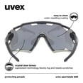 thumbnail image 6 of UVEX Sportstyle 228 - Unisex Adults Sports Eyewear Black Sand Matte/Silver - Anti-Fog & 100% UV Protection, 6 of 9