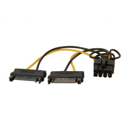 UPC: 0065030846622 | StarTech.com SATPCIEX8ADP 6 in. 6in SATA Power to 8 Pin PCI Express Video Card Power Cable Adapter