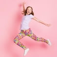 thumbnail image 3 of Kiijoy Little Girls Cartoon Print Stretch Leggings Athletic Tights Pants, Sizes 5-6, 3 of 3