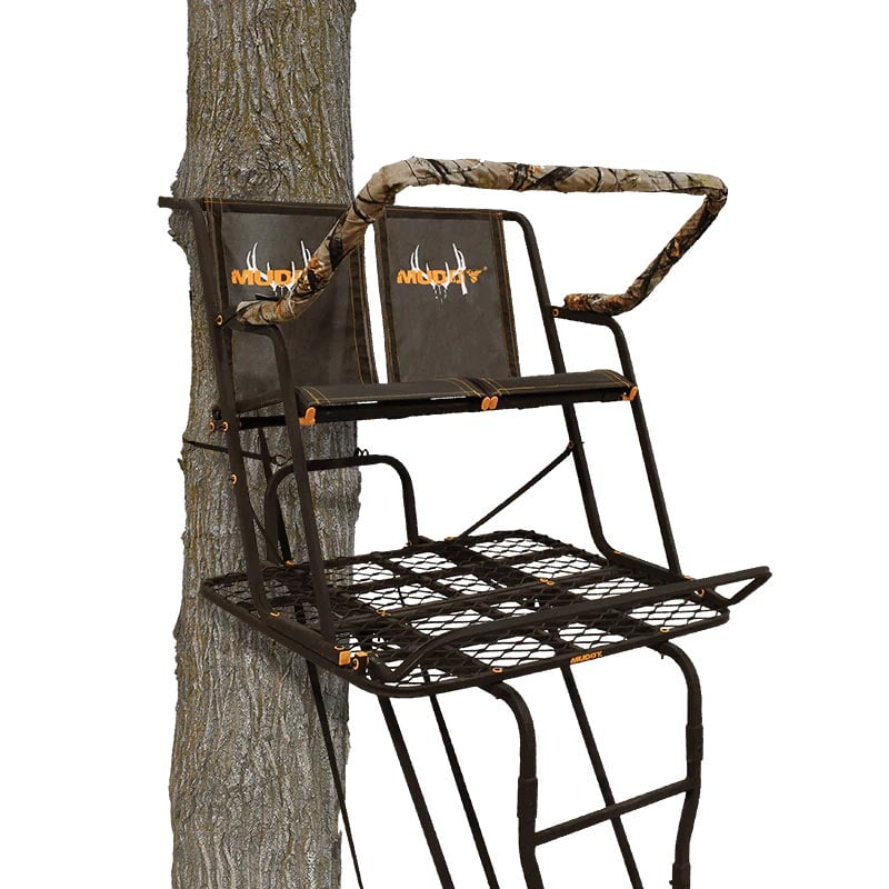 Muddy Partner 17Foot Tall Adjustable 2Person Hunting Deer Ladder Tree