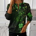 thumbnail image 1 of TaTaai Women's St. Patrick's Day Print Long Sleeve Sweatshirt Fashion Loose Round Neck Casual Top Soft Comfortable for Daily Home Office Streetwear Spring Fall Winter Gift, 1 of 5
